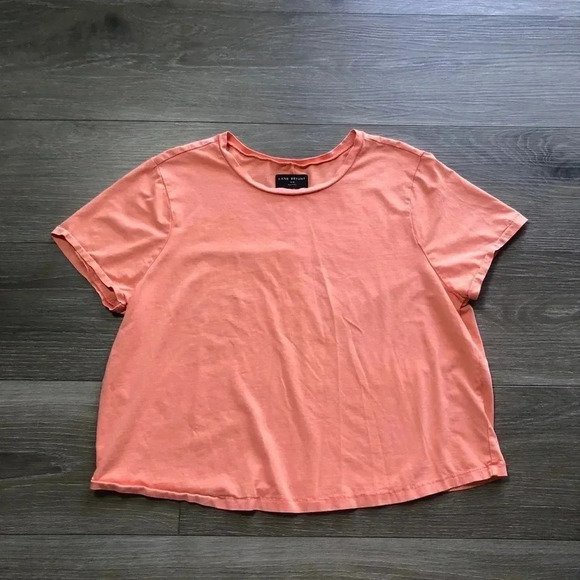 Lane Bryant Crop Crew Neck Washed Tee Desert Flower Short Sleeve Shirt Size XL - Picture 4 of 13